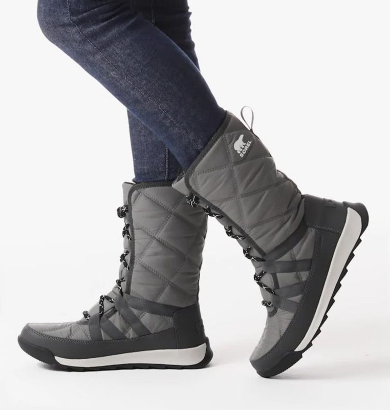 Womens Snow Boots Grey - Sorel Whitney™ II Tall Lace Low - 429658-OJU